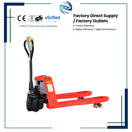 Lithium Ion Battery Electric Pallet Truck Industrial Transport Equipment