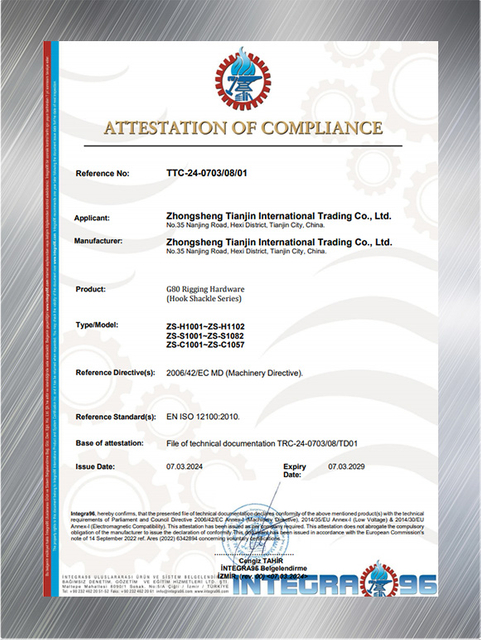 CE lifting equipment certification