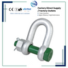 G210 Alloy Steel D Shackle Galvanized Surface Rigging Connector