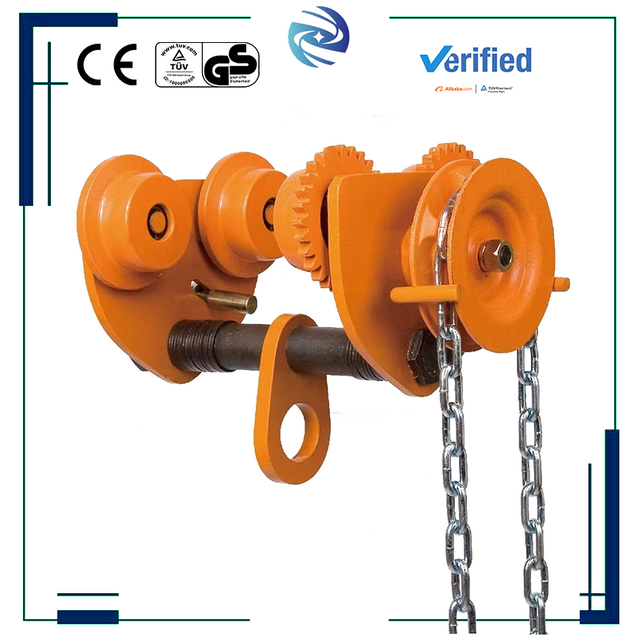 Manual Push I H Beam Hoist Trolley