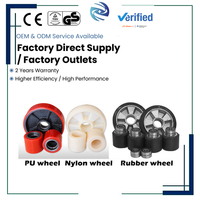 High-Performance Polyurethane (PU) and nylon Pallet Jack Wheels